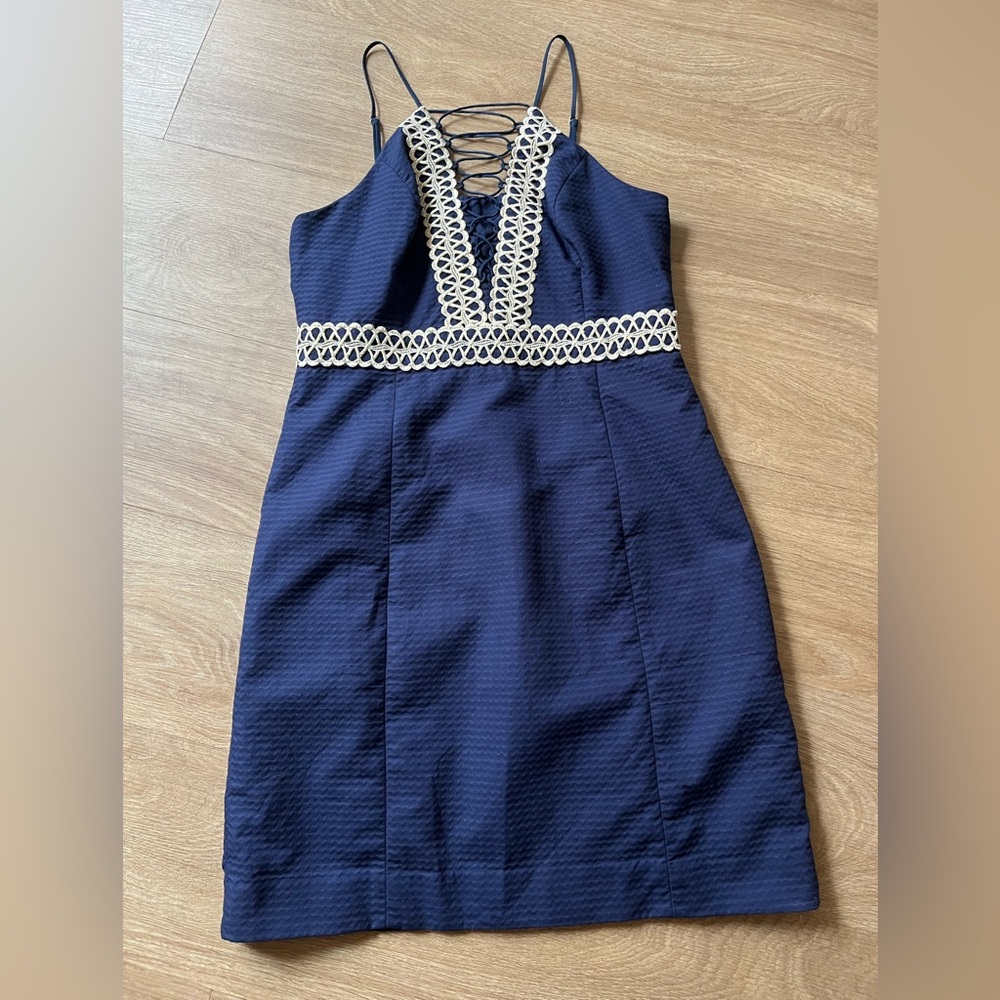 Lilly Pulitzer Navy Blue Trista dress